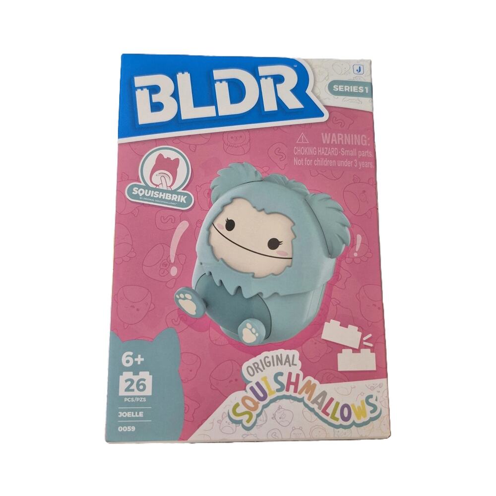 BLDR Squishmallows Squishbrik Series 1 Figure Pack Joelle 26 Pieces Building Set